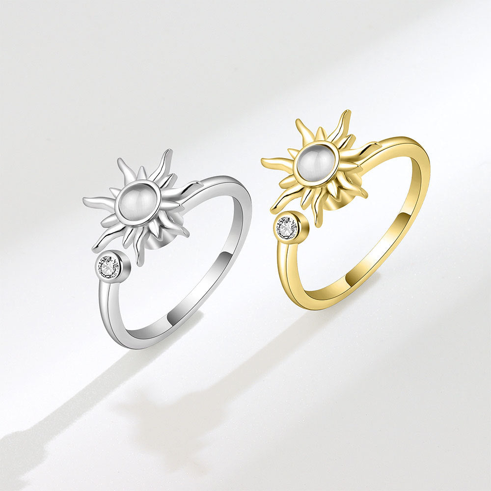 Sunflower Ring Rotating Ring